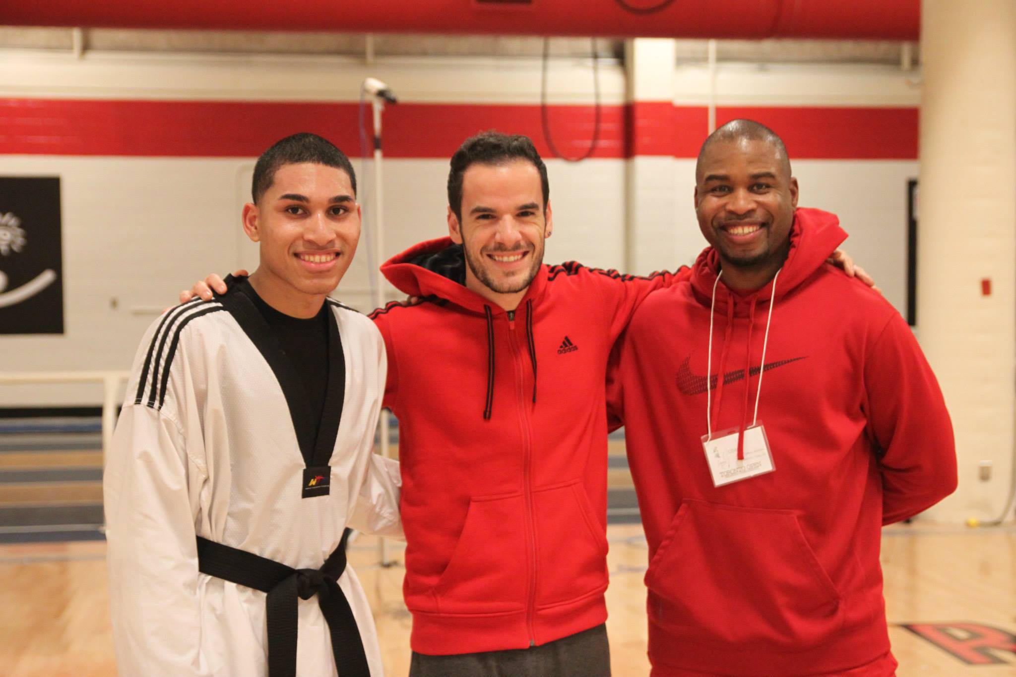 martial arts instructors smiling